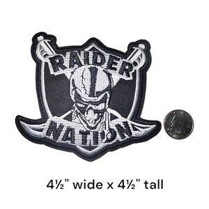 Vintage Oakland Las Vegas Raiders Iron on patch Raider Nation